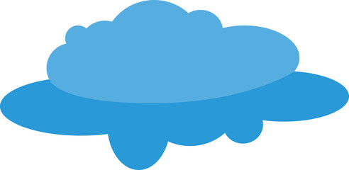 Blue Cloud Scape Illustration
