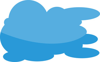 Blue Cloud Scape Illustration
