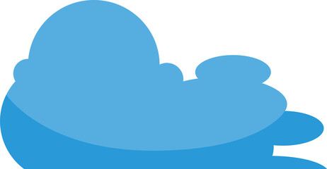 Blue Cloud Scape Illustration
