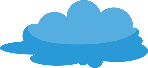 Blue Cloud Scape Illustration
