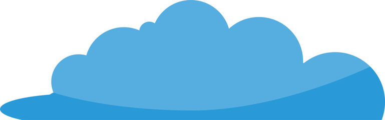 Blue Cloud Scape Illustration
