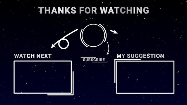 outro end screen video next video my suggestion green screen animation outro end screen social media channel content looping alpha green screen animation with sun light and cartoon comic themes