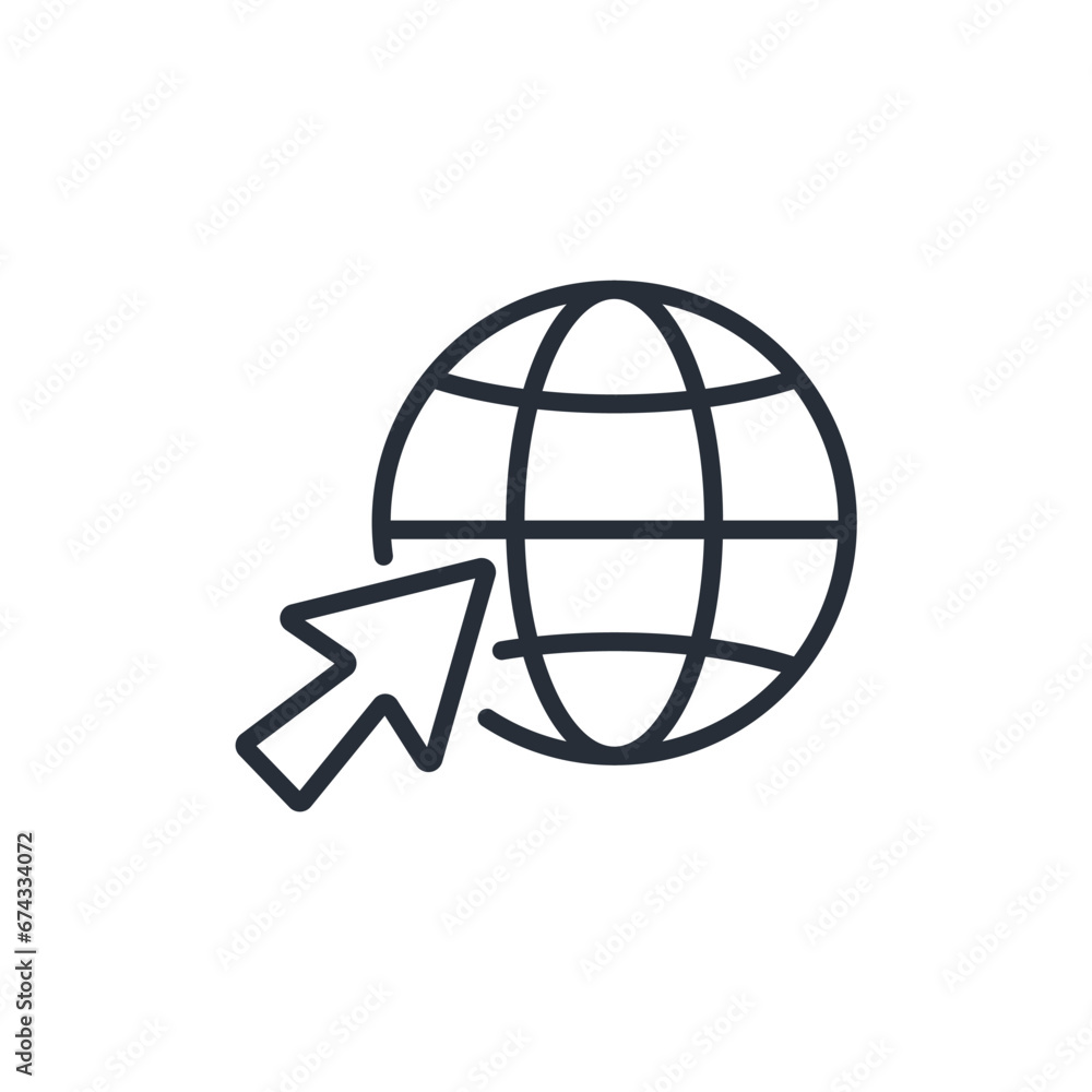 Poster website icon. vector.editable stroke.linear style sign for use web design,logo.symbol illustration.