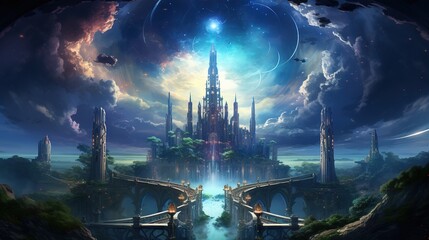 transcend the boundaries of the ordinary, digital art illustration, Generative AI