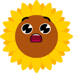 Sunflower Face Over Wow