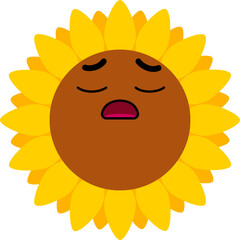 Sunflower Face Sigh