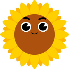 Sunflower Face Soft Smile