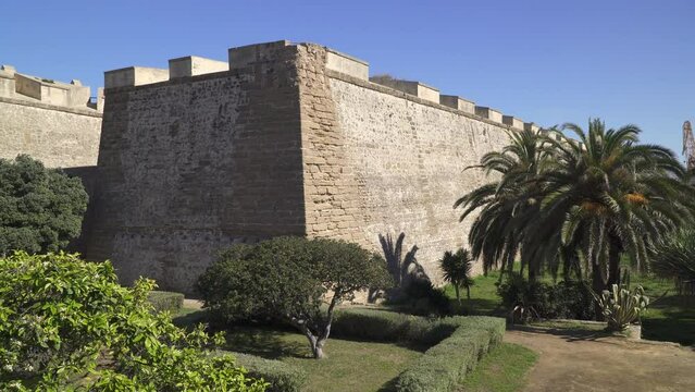 The Baluarte De Santa Elena fortress in Cadiz, province of Andalusia, Spain