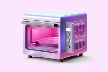 Fototapeta premium Microwave oven on the table. Generative AI