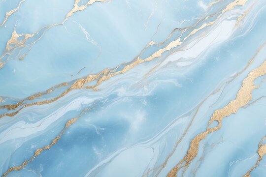  青色と大理石のアブストラクト背景 © michiyo