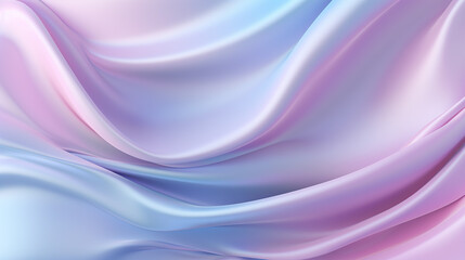 Abstract Pale Pink, Soft Blue, Light Lavender of flowing satin fabric or liquid in soft cool colors