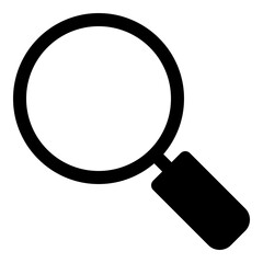 Magnifying glass icon for search and exploration