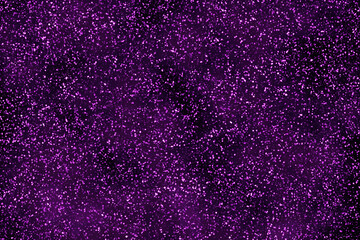 Purple galaxy space background. Glowing light glitter stars in space. Celebration, New Year and Christmas backgrounds.