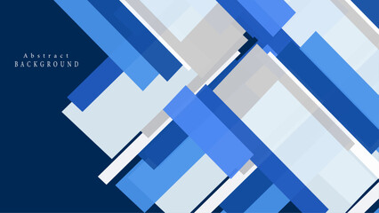 Blue overlay abstract background with white and grey color. Abstract blue background with square shapes.