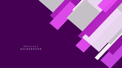 Square purple background with abstract square shape, dynamic and geometry banner concept.