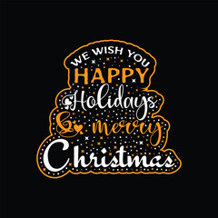 Christmas Happy holiday t-shirt vector