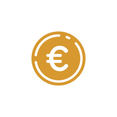 Coin Money Icon Vector Logo Template