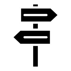 Directions glyph icon