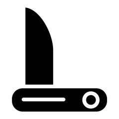 Pocket Knife glyph icon - obrazy, fototapety, plakaty