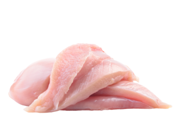 Raw chicken meat isolated
