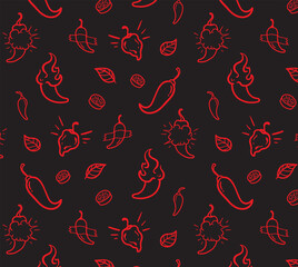 Spicy chili pattern