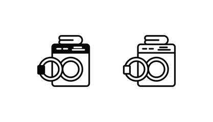 Laundry icon design with white background stock illustration