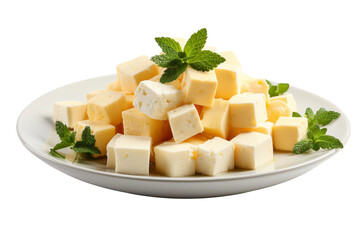 Delicious Paneer Dishes Isolated on transparent background, Generative Ai