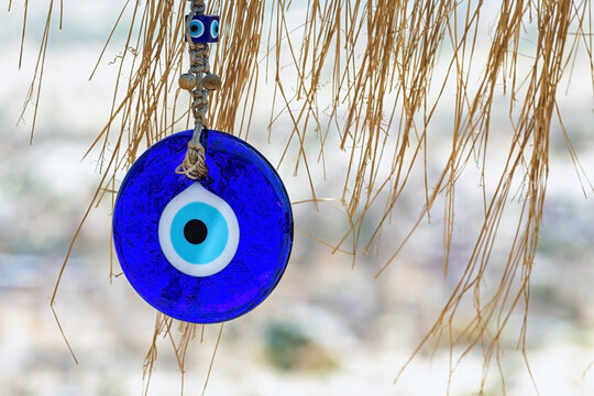 Amulet Evil Eye or blue eye (Nazar boncugu). Souvenir of Turkey and traditional Turkish amulet