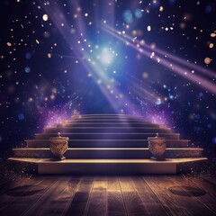 empty stage background generated by AI tool 