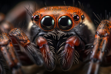 Close-up picture of a spider.