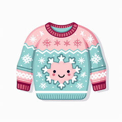 christmas sweater clip art kawaii