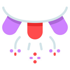 garland icon with flat style and pixel perfect base. Suitable for website design, logo, app and UI. Based on the size of the icon in general, so it can be reduced.