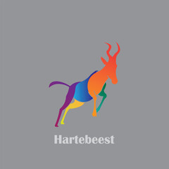 hartebeest logo design.