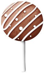 Chocolate coated cake pops