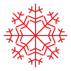 Christmas Snowflake Red