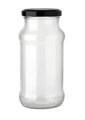 Glass jar isolated