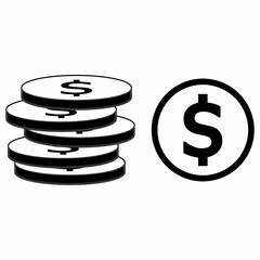 money or dollar coin icon