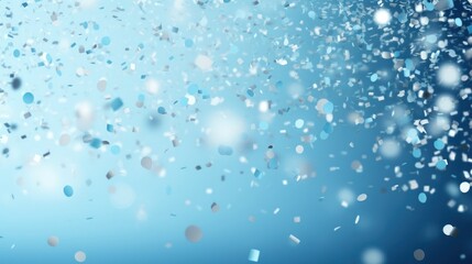 Soft blue confetti