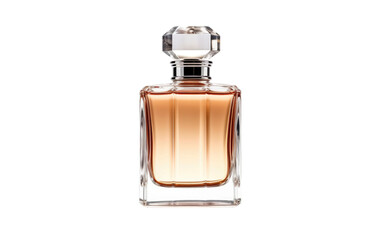 Perfume Bottle Portrayed Realistically On White or PNG Transparent Background