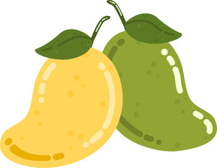 Mangoes Fruit Illustration