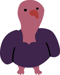 Chicken kid illustration