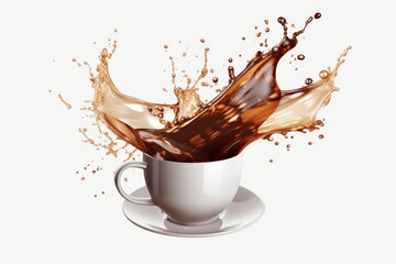 Photo of a hot and energizing cup of java overflowing with aromatic goodness