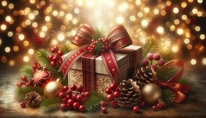 キラキラしたクリスマスプレゼント