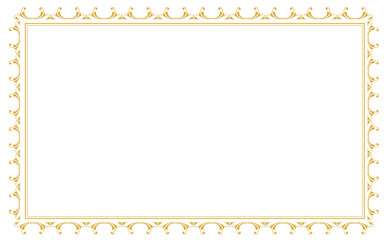 金色の額物フレーム素材
