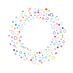 abstract colorful circle 