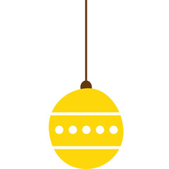 golden christmas ball