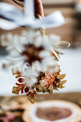 Christmas decorations. Handmade Christmas toys. New Year. Beautiful pictures.