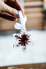 Christmas decorations. Handmade Christmas toys. New Year. Beautiful pictures.