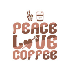 Retro Coffee vector t-shirt design