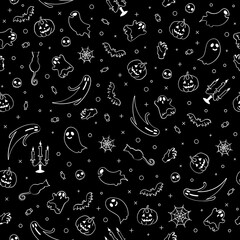Halloween seamless pattern